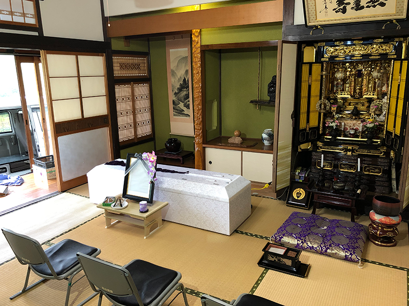 小さな自宅葬:自宅葬施行例